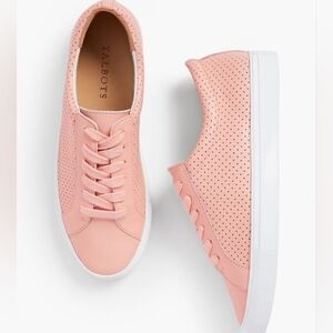 Talbot's size 10 peach lace up sneakers